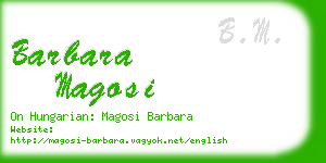 barbara magosi business card